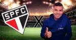 Estádio, bandeira do São Paulo e Casemiro (Fotos: Reproduções / Canva/ Instagram)
