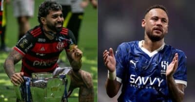 Gabigol e Neymar (Reprodução - Internet)