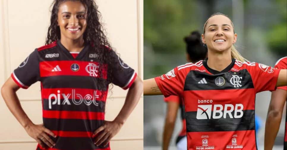 Gisseli e Crivelari estão de saída do Flamengo (foto: Divulgação)