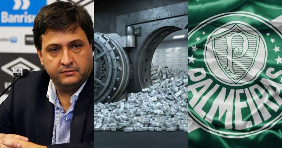 Guerra libera PIX para ter craque de R$ 90M do Palmeiras no Grêmio em 2025 - Foto: Montagem