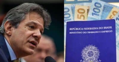 Haddad / Salário mínimo - Montagem: TVFOCO