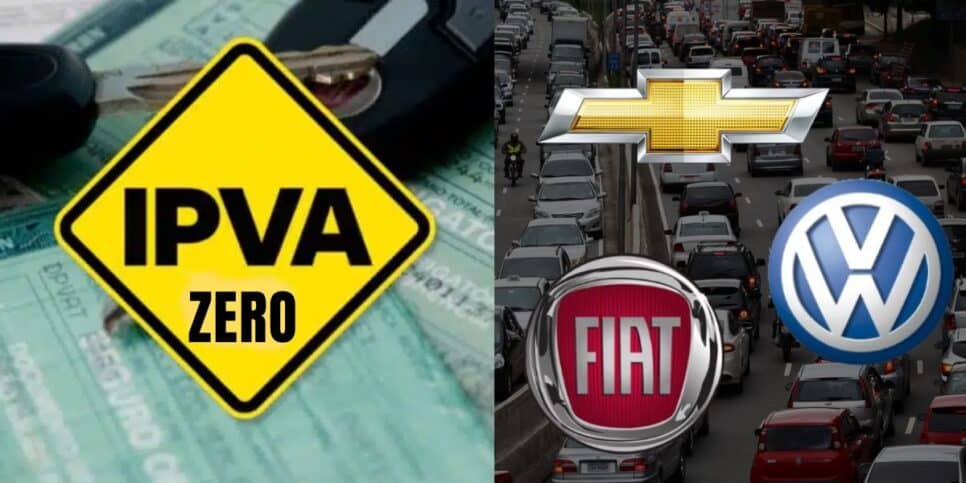 Estes carros da Fiat, Volks e Chevrolet não pagam IPVA em 2025 (Foto: Internet)