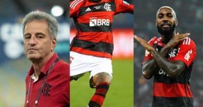 Landim, Pulgar e Gerson no Flamengo (Reprodução - Internet)