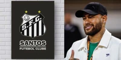 Logo do Santos / Neymar - Montagem: TVFOCO