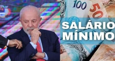 Lula / Salário Mínimo - Montagem: TVFOCO