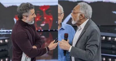 Mion e Gilberto Gil (Foto: Globo/Fábio Rocha)