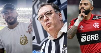 Neymar / Marcelo Teixeira / Gabigol - Montagem: TVFOCO