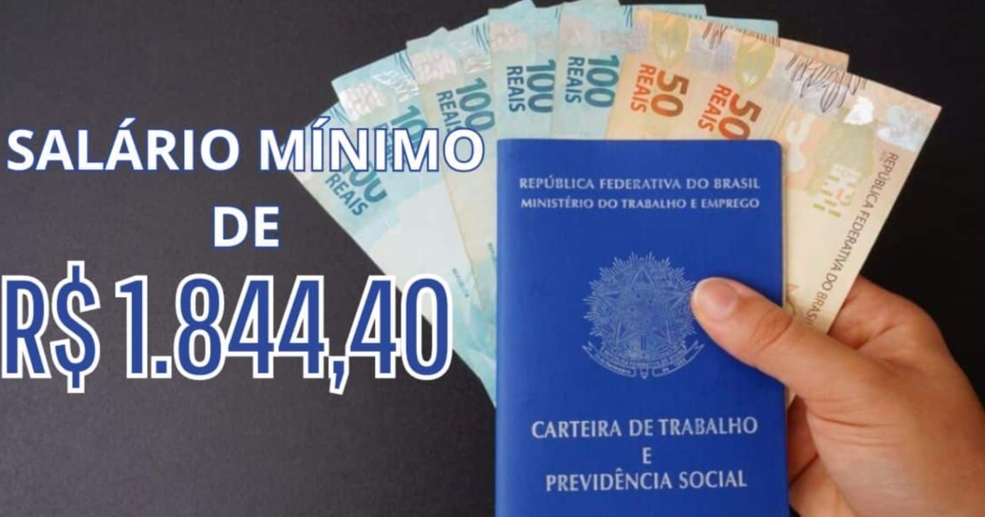 R$ 1844,40 na conta: Novo salário mínimo chega à lista de trabalhadores ...