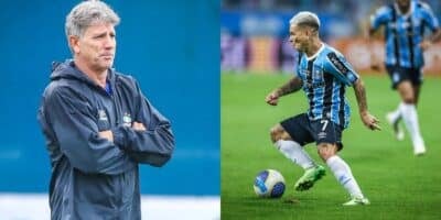 Renato exige retorno de 2 reforços no Grêmio (Reprodução/Gávea News/Portal do Gremista)