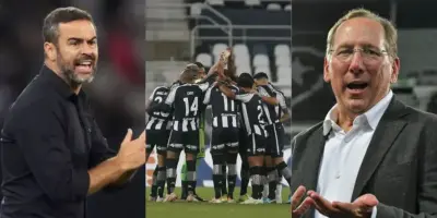 Artur Jorge aos prantos: Textor sofre com debandada de 6 craques no Botafogo