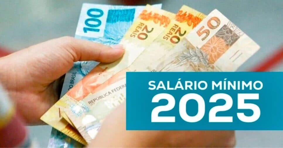 Nova projeção do salário mínimo para 2025 (Reprodução/Montagem/Canva)