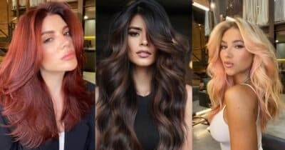 Cores de cabelo modernos para arrasar em 2025 (Reprodução/Pinterest/Canva)