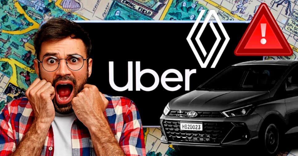 Uber determina lista de veículos que serão banidos de modalidades em 2025, incluindo queridinho da Renault e o HB20 (Foto Reprodução/Montagem/Lennita/TV Foco/Canva)