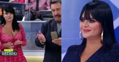 Valentina Francavilla e Ratinho - Montagem: TVFOCO