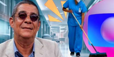 Atitude de Zeca Pagodinho co faxineira em hospital choca global (Foto Reprodução/Montagem/Lennita/Tv Foco/Globo/Fábio Rocha/Freepik)