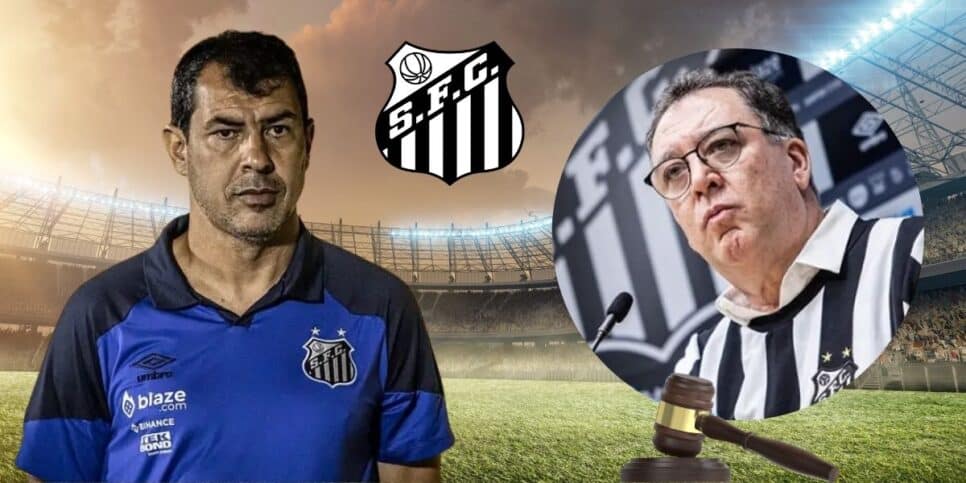 Fábio Carille e Marcelo Teixeira do Santos (Foto: Reprodução / SFC / Canva / Montagem TV Foco)