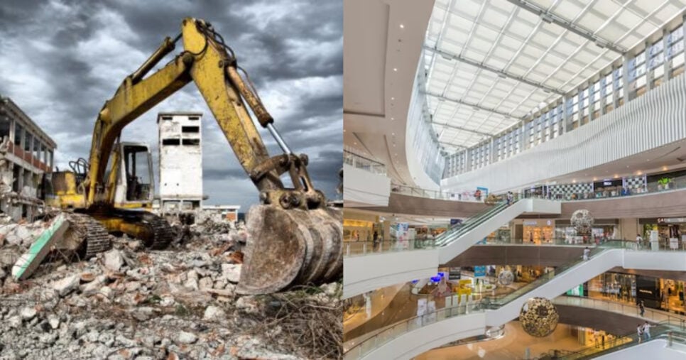 Demolição de shopping famoso no Rio de Janeiro (Foto: Montagem)