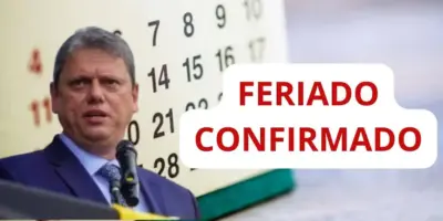 Tarcísio ciente: Feriado PROLONGADO é confirmado na próxima sexta (29) em SP a milhares de CLTs