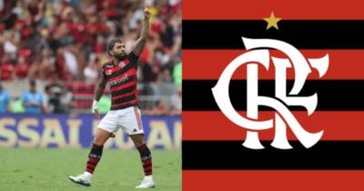 Gabigol e Flamengo - (Montagem / TV FOCO)