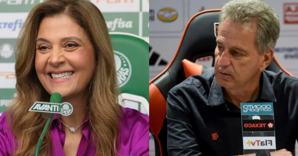 R$61M e rasteira no Flamengo: Leila PIX pra reforçar Palmeiras (Foto: Reprodução/Montagem TV Foco)