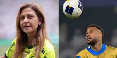 Leila despeja milhões no Palmeiras pra fechar com Neymar  - (Montagem / TV FOCO)