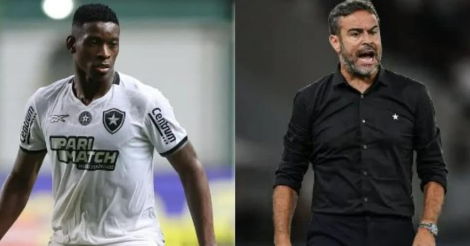 Luiz Henrique e craque de R$ 15M: Artur Jorge sofre no Botafogo (Foto: Reprodução/Montagem TV Foco)