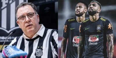 Teixeira arma pacotão de 4 reforços pra jogar com Neymar no Santos - (Foto: Montagem / TV FOCO)