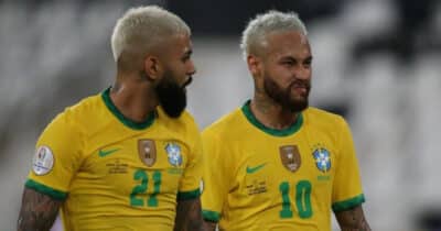 Neymar e Gabigol  (Foto: Daniel Castelo Branco)