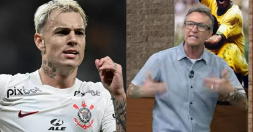 R$190M: Neto dá 2 viradas no Corinthians com Roger Guedes (Foto: Reprodução/Montagem TV Foco)