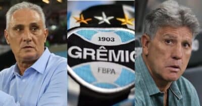 Tite, Grêmio e Renato Gaúcho - Foto: Montagem