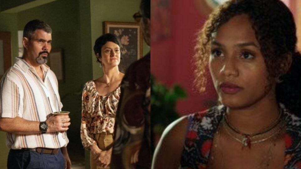 Segredo guardado debaixo de sete chaves: Madá descobre envolvimento de Tereza e Jayme no roubo de Osmar (Fotos: Reprodução/ TV Globo/ Montagem TV Foco)