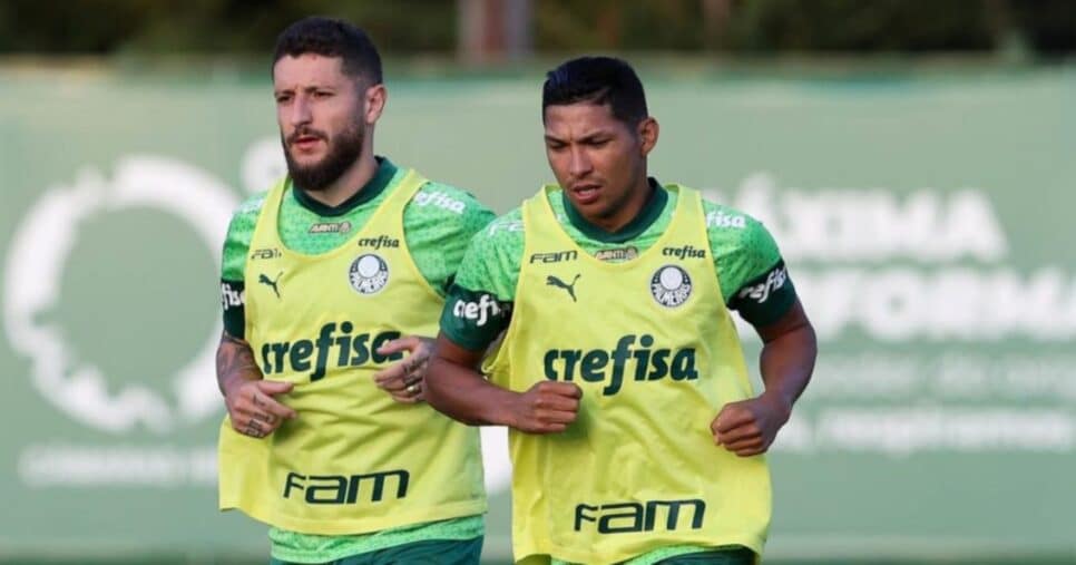 Zé Rafael e Rony - (Foto: Cesar Greco/Palmeiras)