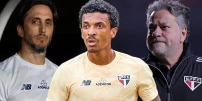 Zubeldía, Luiz Gustavo e Casares (Foto: Reprodução / São Paulo / Montagem TV Foco)