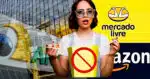 Amazon e Mercado Livre são alvos da ANATEL na última Black Friday (Foto Reprodução/Montagem/Lennita/Canva/Logos/TV Foco)