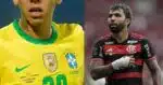 Atacante da seleção indo para o Cruzeiro e Gabigol - Foto Reprodução Internet