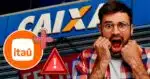Agências bancárias, como do Itaú e Caixa irão fechar de forma geral neste dia e alerta é dado (Foto Reprodução/Montagem/Lennita/Tv Foco/Logo.Net/Canva)