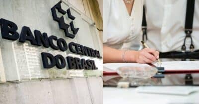 Banco Central e ilustração cartório (Fotos: Reprodução / Agência O Globo / Canva)