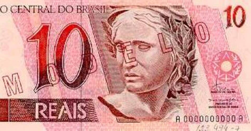 Cédula de 10 reais