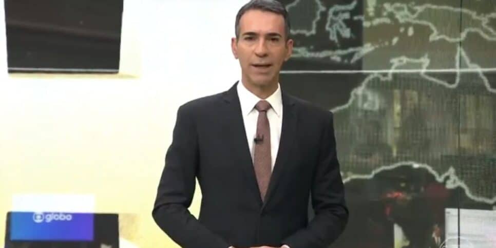 César Tralli no Jornal Hoje (Foto: Reprodução / Globo)