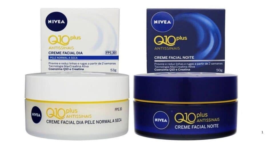 Creme Q10 antissinais da Nivea (Foto Reprodução/Montagem/Drogaria S Paulo/Lennita)