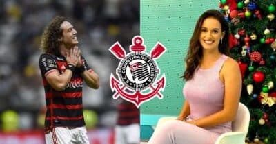 David Luiz no Flamengo,Corinthians e Lívia Nepomuceno no Jogo Aberto da Band (Reprodução - Internet)