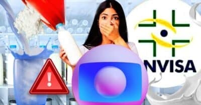 Globo confirma denúncia contra marca de leite por adulteração com soda cáustica e água oxigenada (Foto Reprodução/Montagem/Lennita/Tv Foco/Globo/Canva)