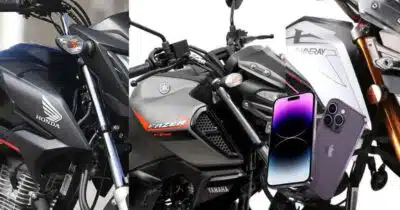 Honda, Yamaha e Shineray - 5 motos pra comprar pelo preço de um iPhone (Foto: Montagem - TV Foco)