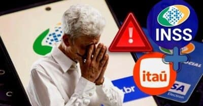 Itaú e mais 4 bancos cravam fim em um dos serviços mais buscados pelos aposentados (Foto Reprodução/Montagem/Lennita/Canva/Logo/INSS)