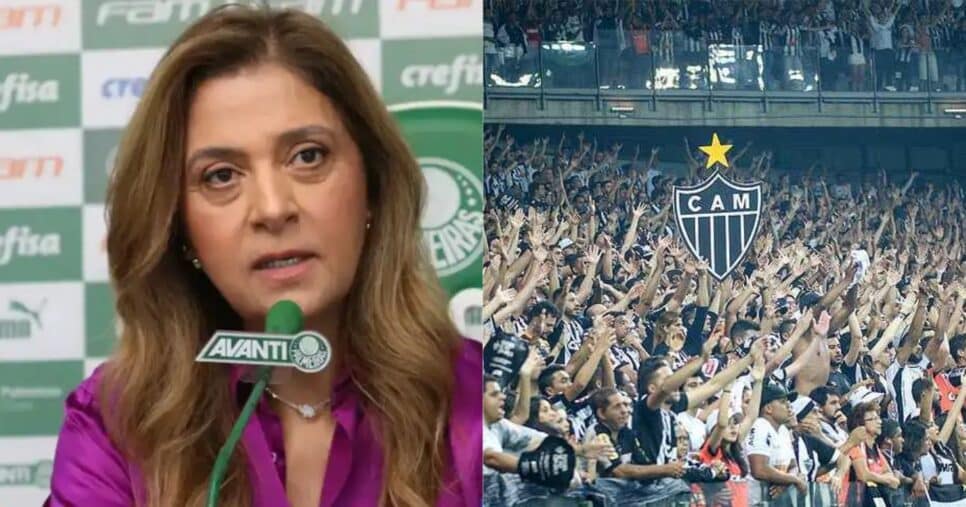 Leila Pereira / Torcida do Atlético MG - Montagem: TVFOCO