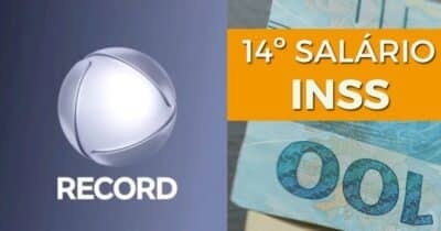 Logo da Record / 14º salário do INSS - Montagem: TVFOCO