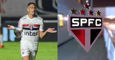 Luciano / Logo do São Paulo - Montagem: TVFOCO