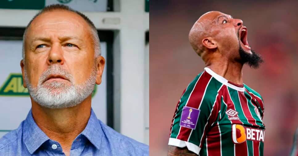 Mano Menezes (Foto: Marco Miatelo/AGIF) - Felipe Melo (Foto: Getty Images) - Fluminense