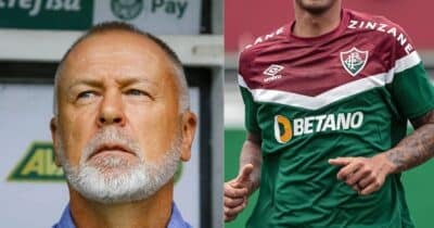 Mano Menezes e craque do Fluminense - Foto Reprodução Internet