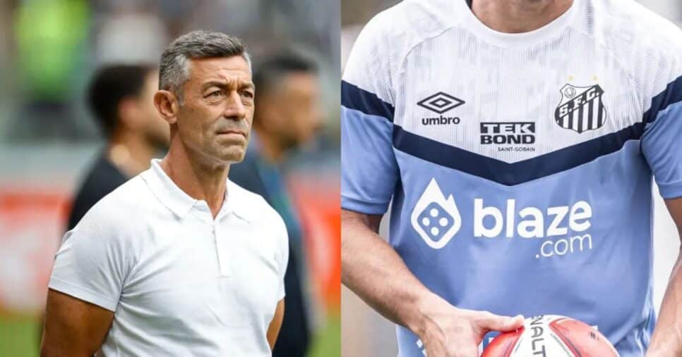 Pedro Caixinha e craque do Santos - Foto Reprodução Internet